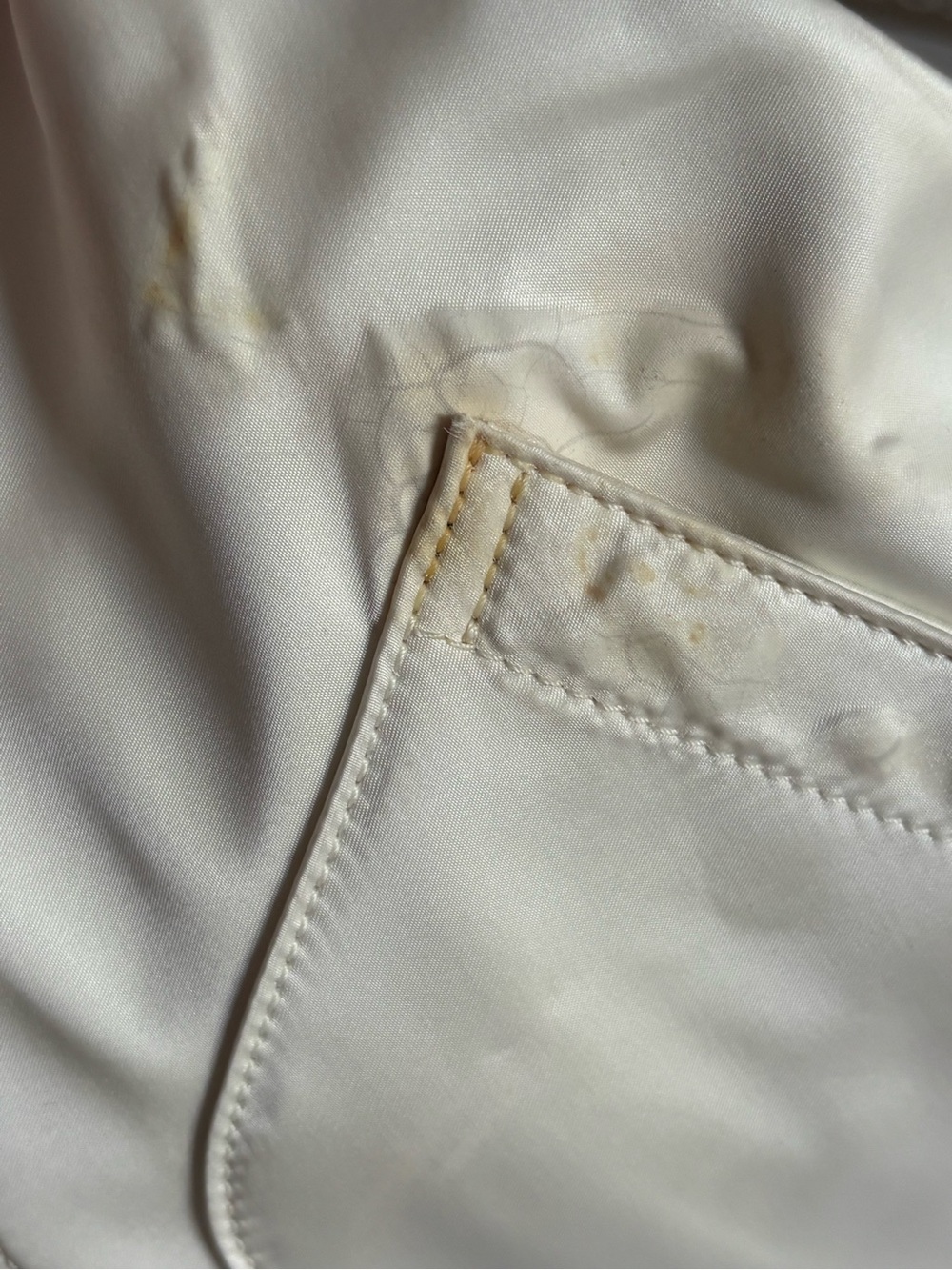 Vintage Y2K Coach Ivory Satin Hampton Shoulder Hobo Bag - Picture 3 of 15